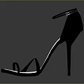 Stylish Black Open Toe High Heels With Strappy Design And Stiletto Heel