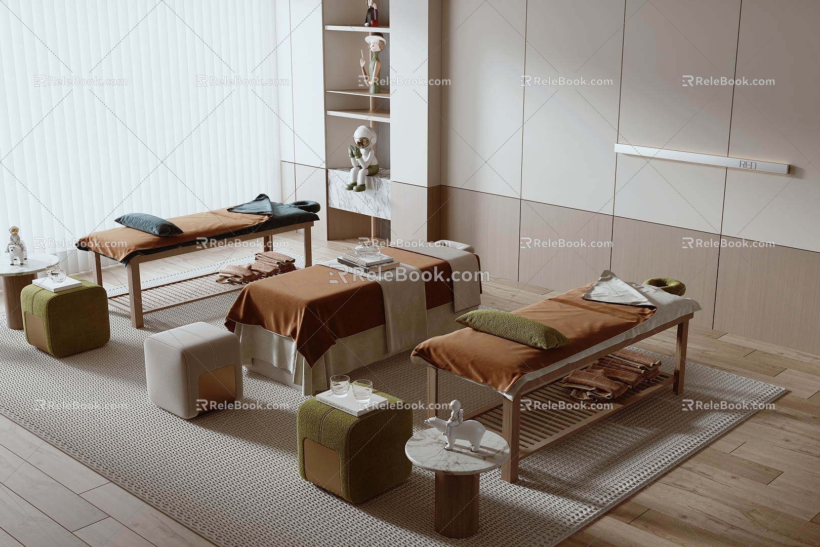 Modern massage bed 3d model