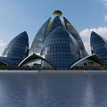 Modern Architecture Lotus Architecture 3d model