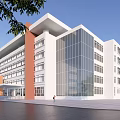 Teaching Building School 3d model