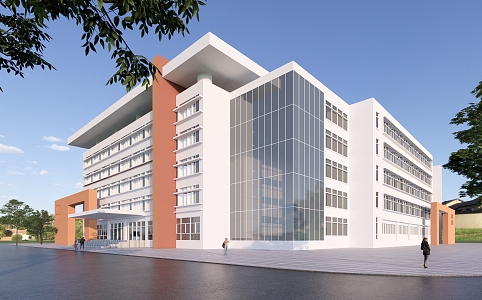 Teaching Building School 3d model