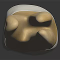 Detailed Human Tooth Model With Crown And Root Structure For Dental Education 3d model