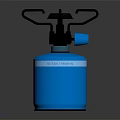 Portable Blue Gas Stove With Butane Burner For Camping Outdoor Use