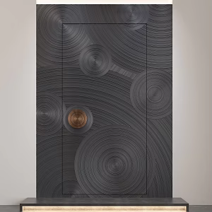 Entry door design integrated invisible door 3d model