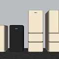 HEMEL Modern Refrigerators Various Designs Black White Single Double Door Models 3d model