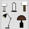 Table Lamp Combination Bedside Metal Table Lamp Light Luxury Table Lamp Floor-Standing Table Lamp Desk Lamp Learning Table Lamp Simple Fashion Table Lamp 3d model