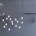 Modern chandelier combination 3d model