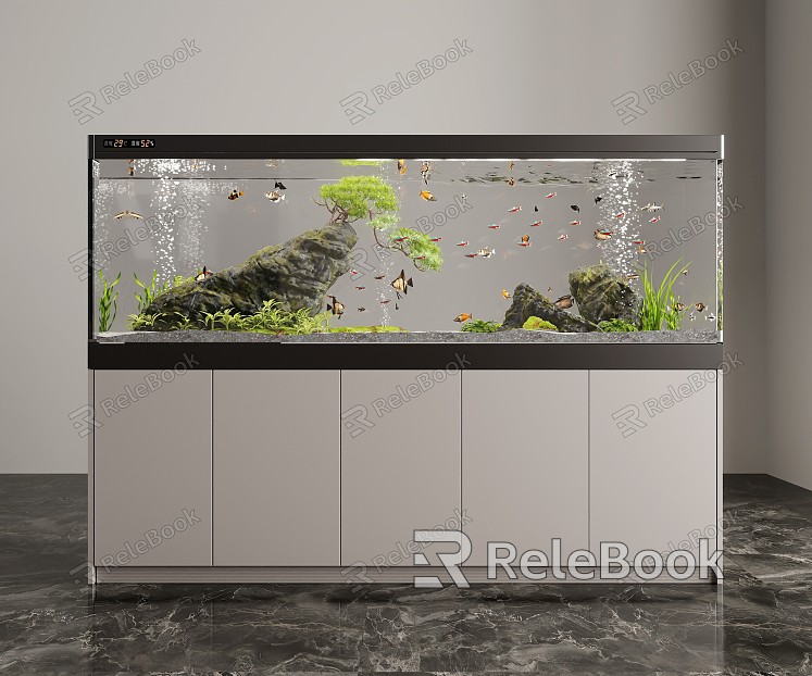 Fish tank aquarium model