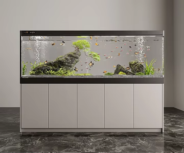 Fish tank aquarium 3d model