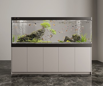 Fish tank aquarium 3d model