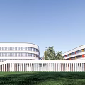 Modern School Simple School 3d model