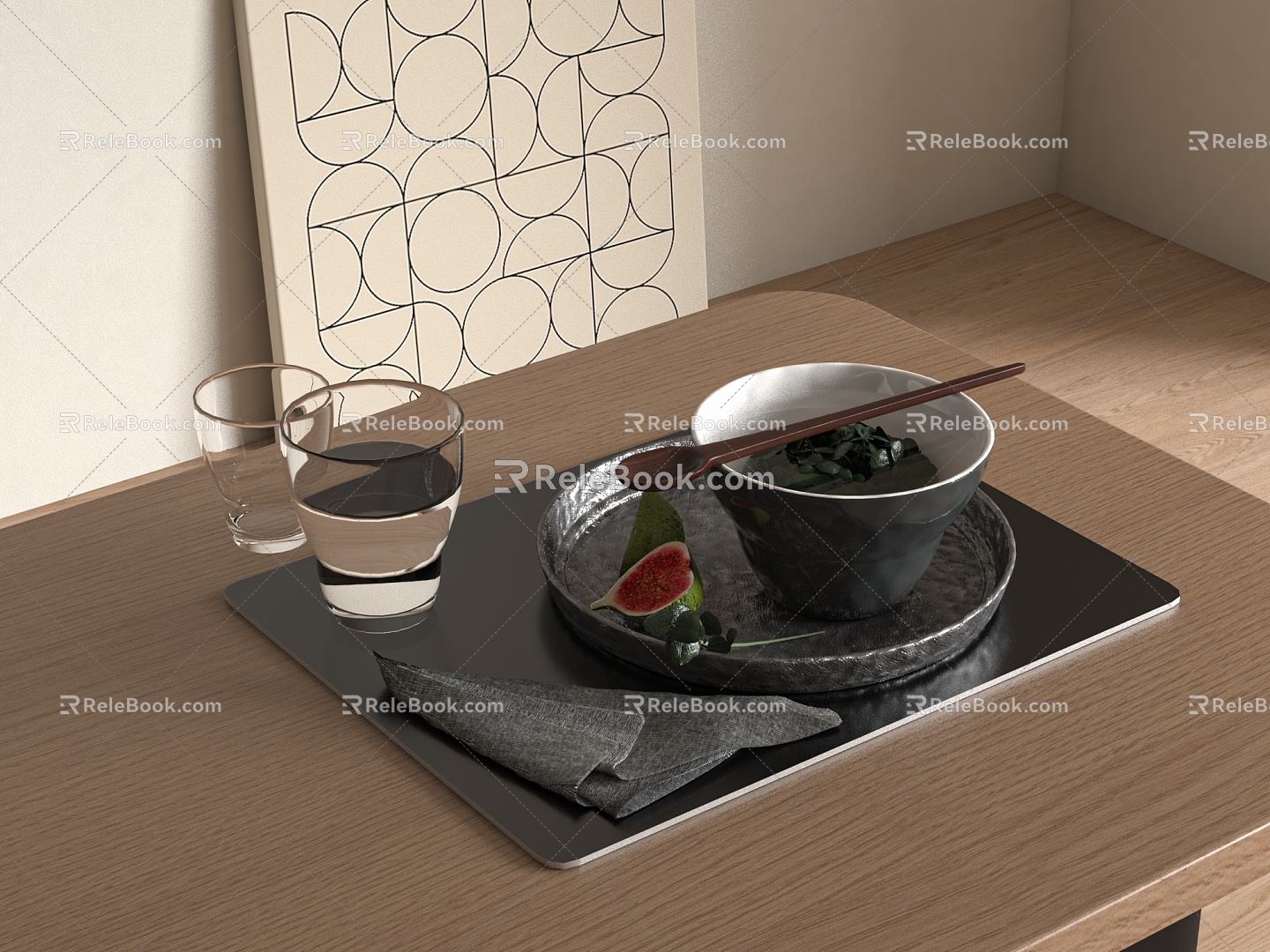 Tableware Western-style Tableware Knife and Fork 3d model