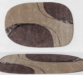 Modern minimalist carpet 3d model