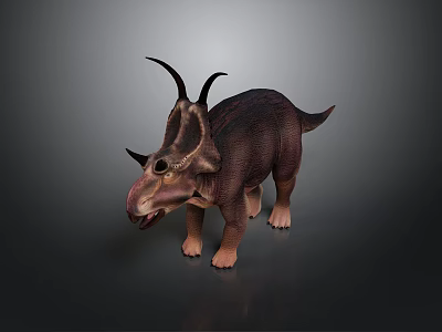 Realistic Triceratops Dinosaur 3D Model With Standing Posture And Texture 3d model
