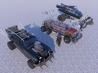 Motor vehicle car modification car super cool car 3d model