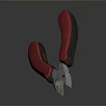 Red And Black Handle Pliers As Essential Hand Tool For Repair Work