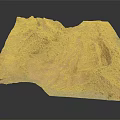 Natural Brown Soil Sample With Detailed Texture Earthy Structure And Surface Patterns 3d model