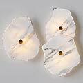 Modern Marble Wall Lamps With Irregular Shape And Soft Lighting 3d model
