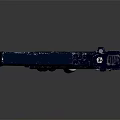 Detailed Blue Pistol With Disassembled Magazine Bullets And Grip Components