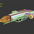 Modern Spaceship Spacecraft 3d model