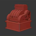 Vintage Commercial Cash Register With Classic Design And Metal Body Structure