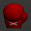 Soft Red Boxing Glove For Home Fitness Training And Daily Use