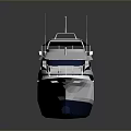 Luxury Modern Yacht Exterior Design With White Hull Shiny Deck And Upper Structure