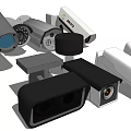 Projection Monitoring Cameras Featuring Different Designs for Outdoor and Indoor Security