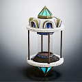 Medical Device With Metal Frame Transparent Glass Blue Accents And Multi Layer Structure