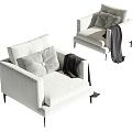 Saba Italia single sofa 3d model