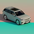 Sleek Modern Silver SUV With Exterior Design Sunroof And Alloy Wheels