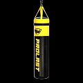 Black And Yellow Hanging Boxing Punching Bag Sports Equipment Featuring PROFIT Training Logo