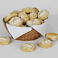 Bread Combination Bread Display 3d model