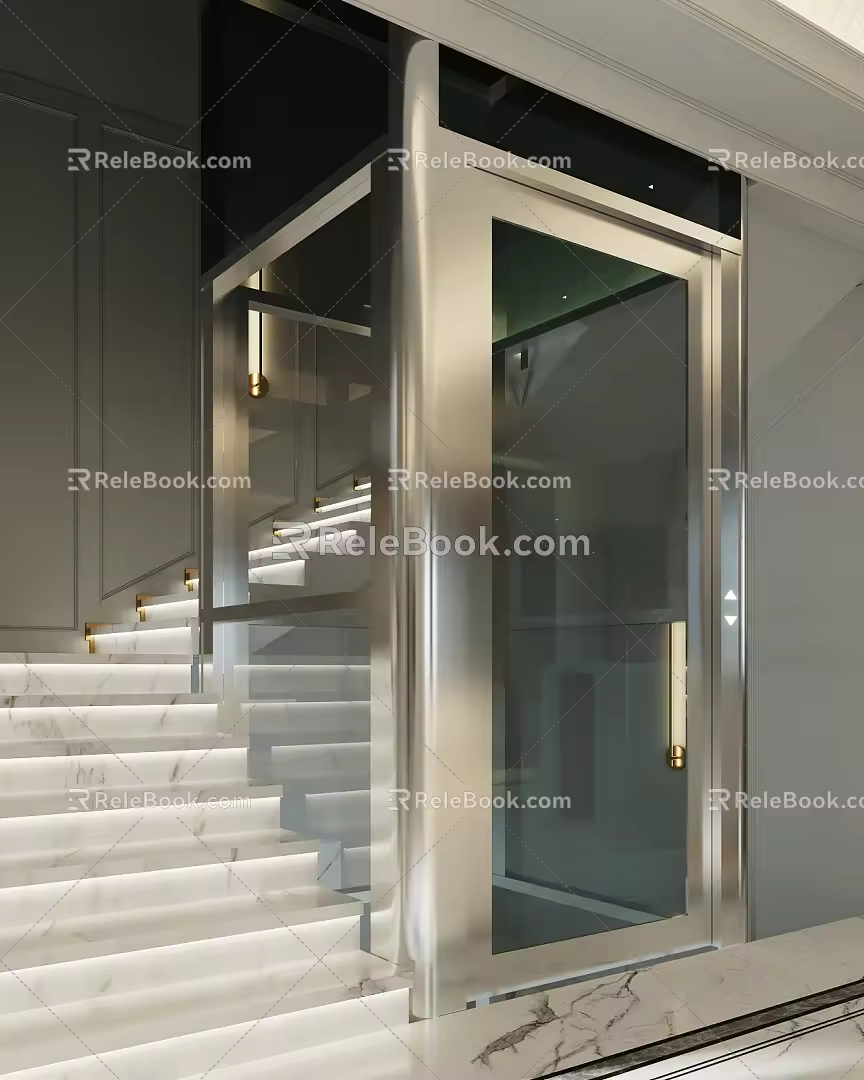 Private Home Elevator Modern Elevator 3d model