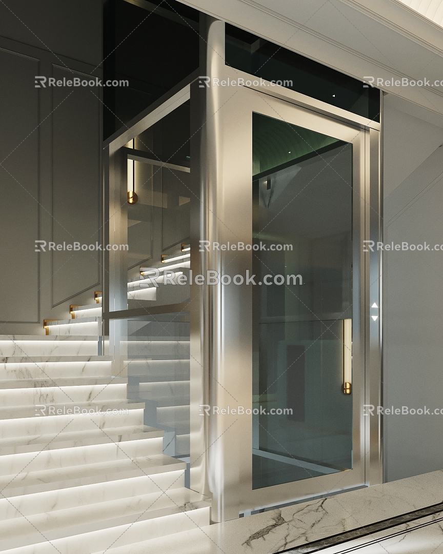 Private Home Elevator Modern Elevator 3d model