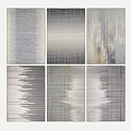 Modern square carpet abstract carpet 3d model