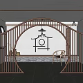 New Chinese Arch 3d model