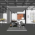 Modern Specialty Store Front With Glass Windows Display Shelves Bicycle And Decor Items