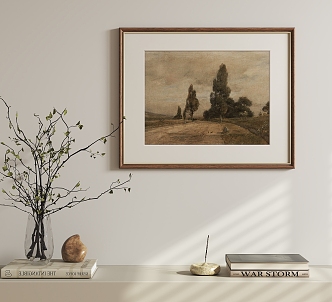 Nordic Vintage Hanging Paintings 3d model