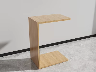 Minimalist Light Wooden Coffee Table Design For Modern Living Room Interior 3d model