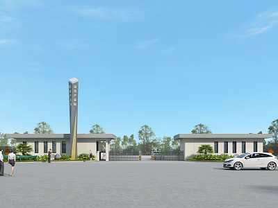 Modern Gate 3d model