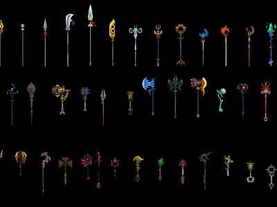 Modern Weapon Xianxia Weapon 3d model Modern Weapon Xianxia Weapon 3d model