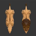Two Standing Wooden Lion Sculptures With Detailed Carvings And Realistic Features