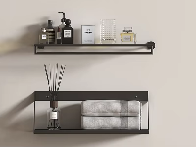Modern towel rack 3d model