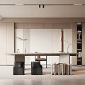 Modern study 3d model