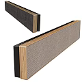 Modern Wooden Frame Soundbar with Fabric Mesh for Home Audio System
