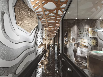 Modern Chess and Card Room Mahjong Room 3d model