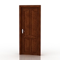 Modern Interior Door Solid Wood Door 3d model