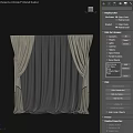 Elegant Luxury Curtains With Beige Brown And White Double Layer Sheer Flowing Drapes