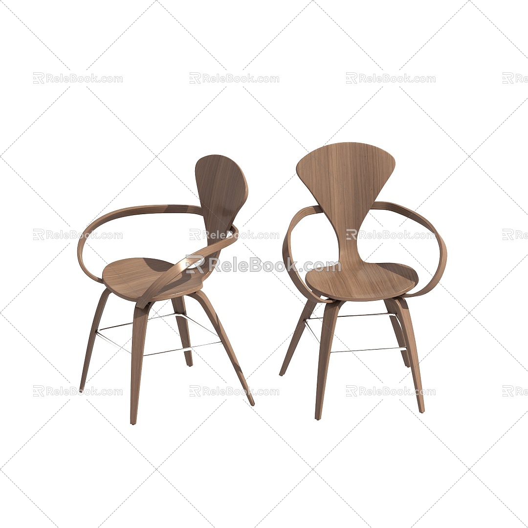 Chair Seat Stool Leisure Chair Single Chair 3d model